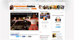 Desktop Screenshot of cancioneroandino.com